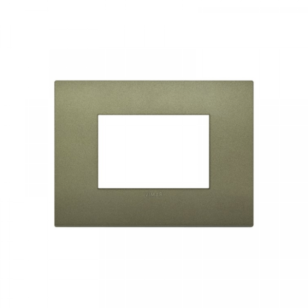 Placa Classic 3 módulos tecnopolímero VERDE MATE