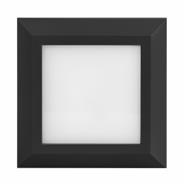 Aplique DECOLED 3W cuadrado negro