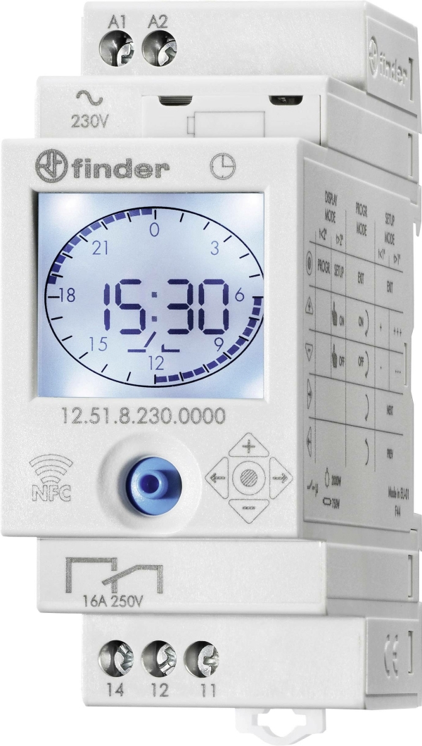 Interruptor horario digital diario/semanal 16A