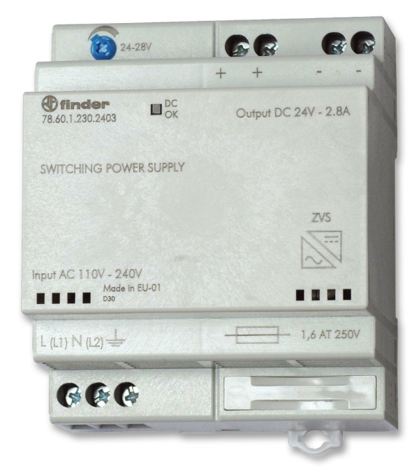 Fuente de alimentación conmutada 24VDC 2,5A 230V